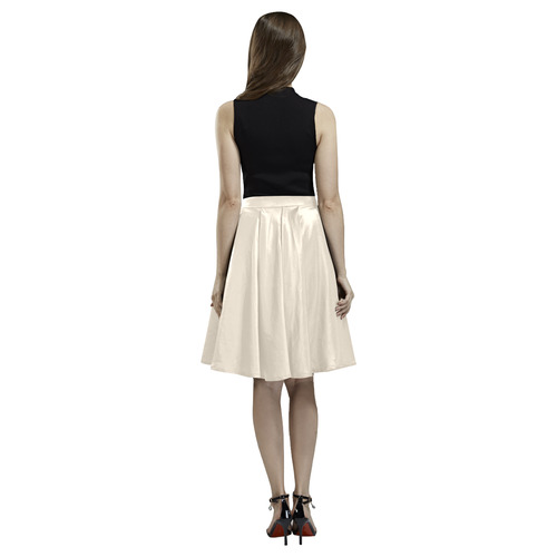 White Swan Melete Pleated Midi Skirt (Model D15)