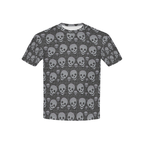 SKULL  METAL Kids' All Over Print T-shirt (USA Size) (Model T40)