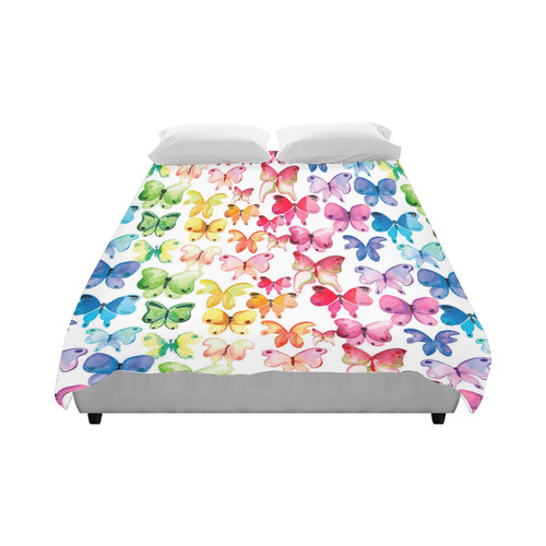 Rainbow Butterflies Duvet Cover 86"x70" ( All-over-print)