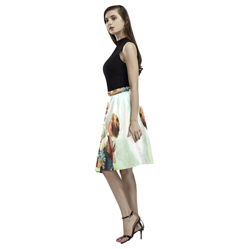 Easter Party Melete Pleated Midi Skirt (Model D15)