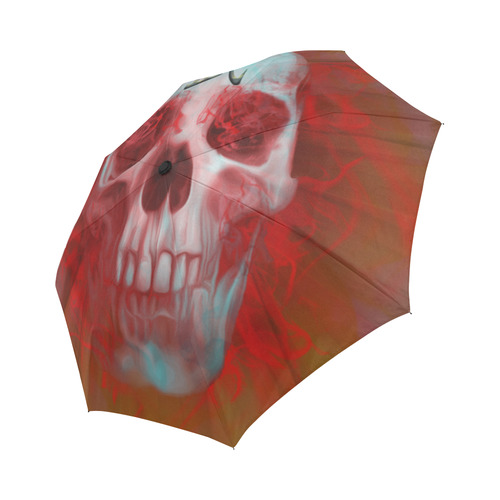 Warrior Kanji skull Auto-Foldable Umbrella (Model U04)