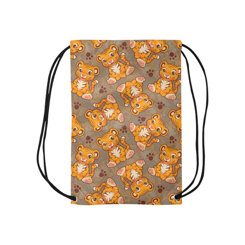 Lil' Tiger Small Drawstring Bag Model 1604 (Twin Sides) 11"(W) * 17.7"(H)