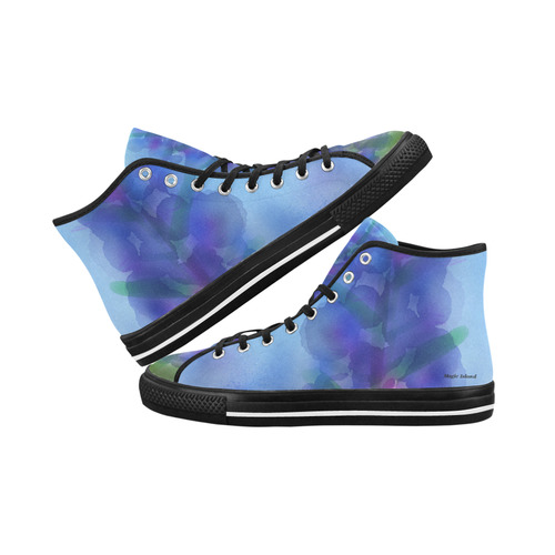 Blue Fire. Inspired by the Magic Island of Gotland. Vancouver H Men's Canvas Shoes (1013-1)