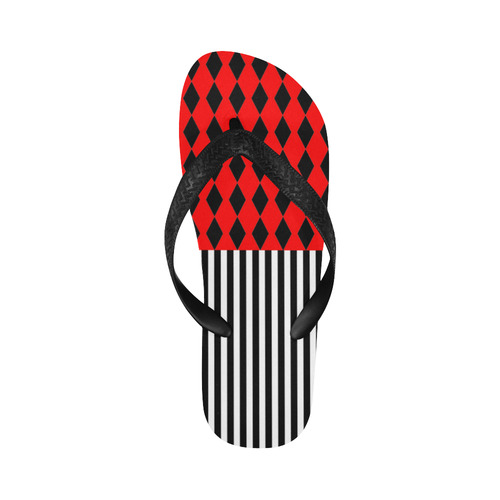 Harlequin & Stripes Flip Flops for Men/Women (Model 040)