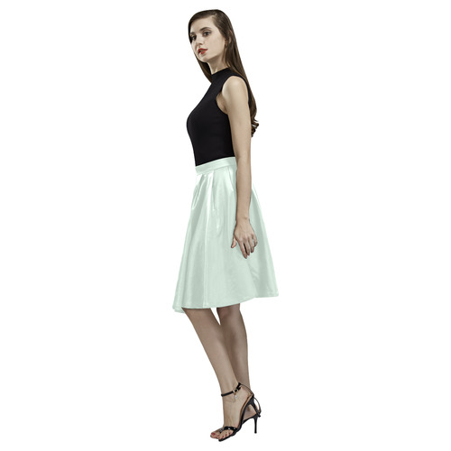 Clearly Aqua Melete Pleated Midi Skirt (Model D15)