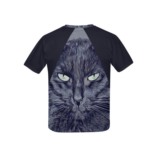 CAT NIGHTBLUE Kids' All Over Print T-shirt (USA Size) (Model T40)