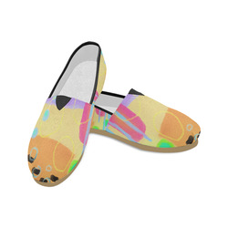 pink canvas flats