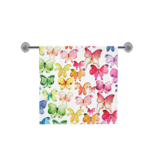 Rainbow Butterflies Bath Towel 30"x56"