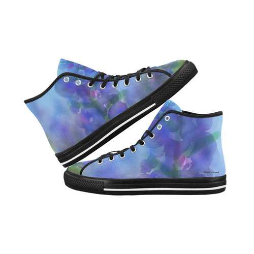 Blue Fire. Inspired by the Magic Island of Gotland. Vancouver H Men's Canvas Shoes/Large (1013-1)