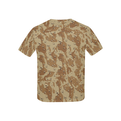 Desert Camouflage Military Pattern Kids' All Over Print T-shirt (USA Size) (Model T40)