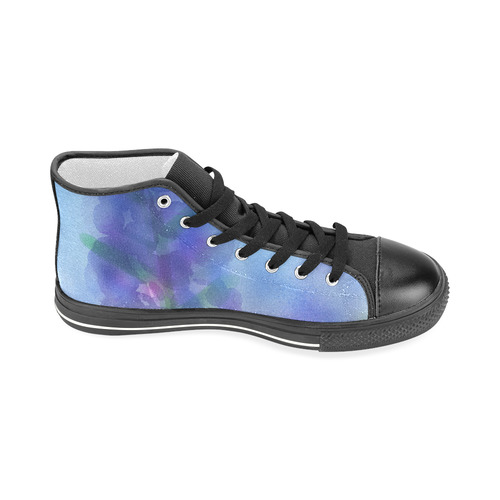 Blue Fire. Inspired by the Magic Island of Gotland. Men’s Classic High Top Canvas Shoes (Model 017)