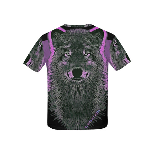 WOLF PINK Kids' All Over Print T-shirt (USA Size) (Model T40)