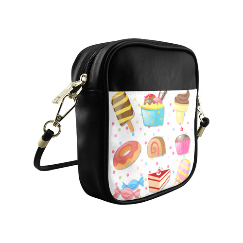 Colorful Ice Cream Candy Cake Donut Sweets Sling Bag (Model 1627)