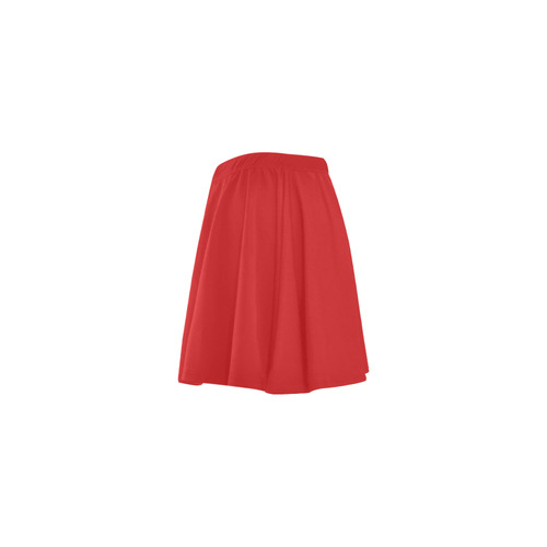 Fiery Red Mini Skating Skirt (Model D36)