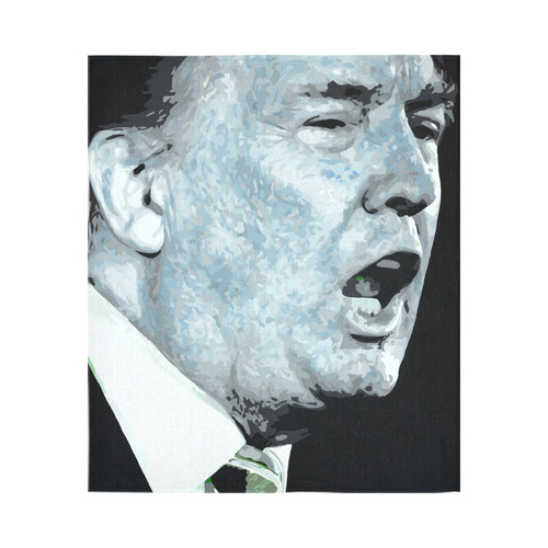 Donald Trump Angry Cotton Linen Wall Tapestry 51"x 60"