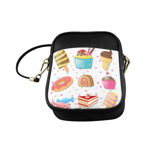 Colorful Ice Cream Candy Cake Donut Sweets Sling Bag (Model 1627)