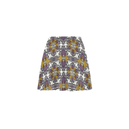 Golden Violet Mini Skating Skirt (Model D36)