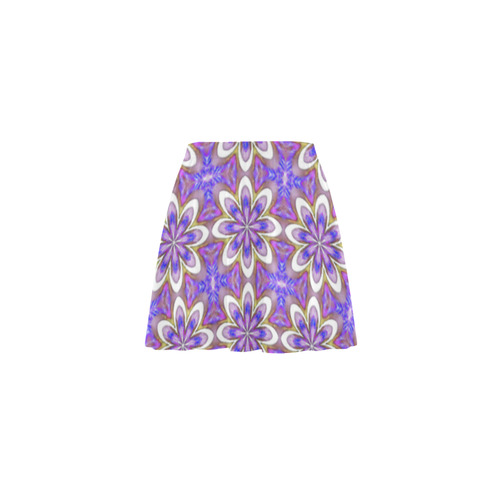 Lavender Geometric Mini Skating Skirt (Model D36)