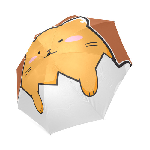 Happy Cartoon Cat Egg Foldable Umbrella (Model U01)