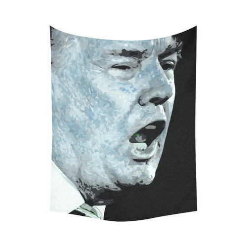 Donald Trump Angry Cotton Linen Wall Tapestry 60"x 80"