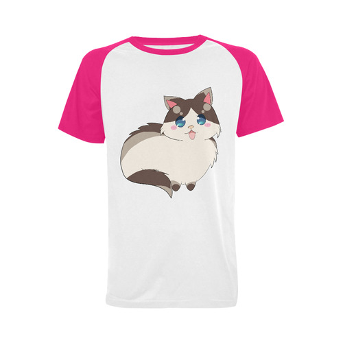Ragdoll Cat for Life Men's Raglan T-shirt (USA Size) (Model T11)