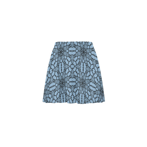 Airy Blue Lace Mini Skating Skirt (Model D36)