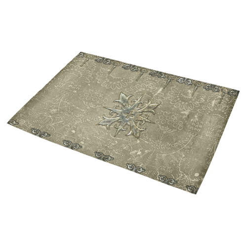 Elegant design with cross Azalea Doormat 30" x 18" (Sponge Material)