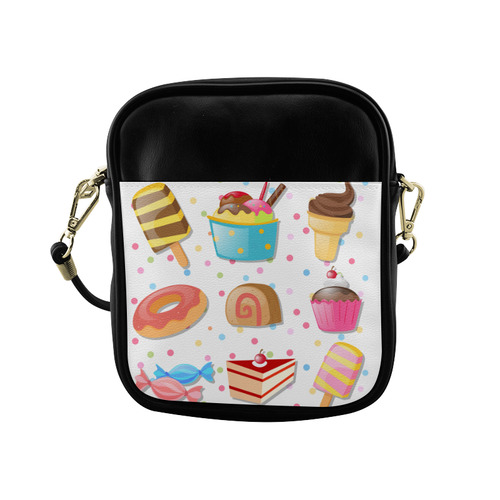 Colorful Ice Cream Candy Cake Donut Sweets Sling Bag (Model 1627)