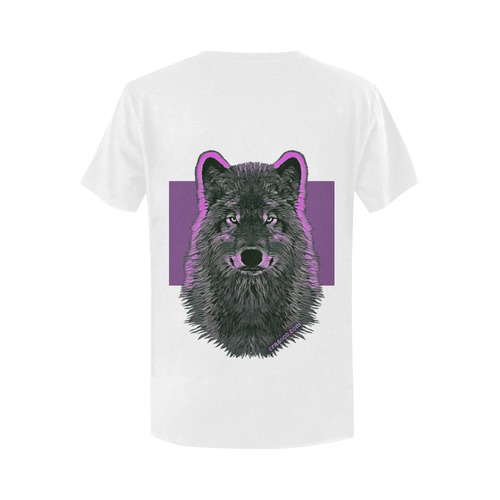 WOLF PINK II Women's T-Shirt in USA Size (Two Sides Printing)