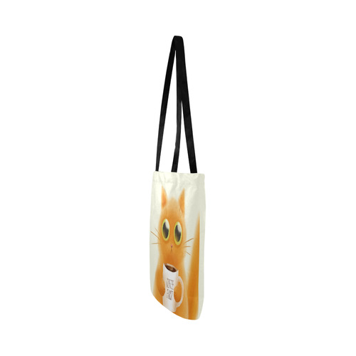 Cute Orange Kitten Coffee Mug Reusable Shopping Bag Model 1660 (Two sides)