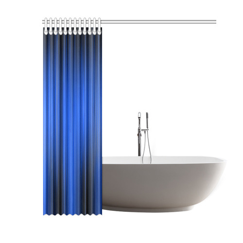 Electrified Static Blue Shower Curtain 60"x72"