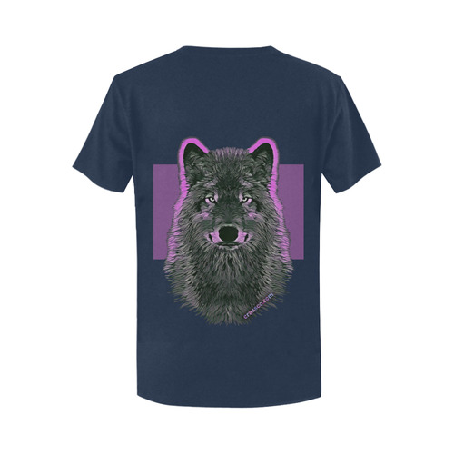 WOLF PINK Women's T-Shirt in USA Size (Two Sides Printing)