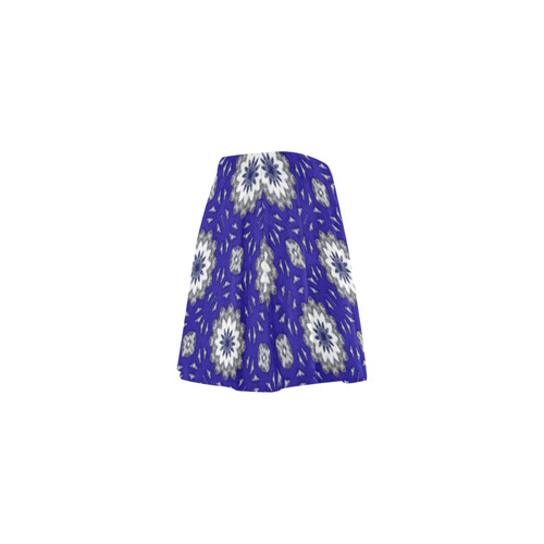 Blue Geometric Mini Skating Skirt (Model D36)