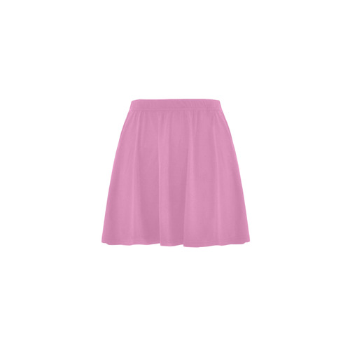 Fuchsia Pink Mini Skating Skirt (Model D36)