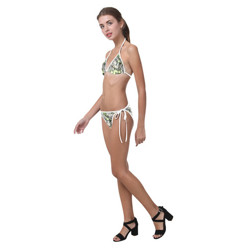 Elegant Flowers A by JamColors Custom Bikini Swimsuit (Model S01)