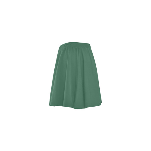 Foliage Green Mini Skating Skirt (Model D36)