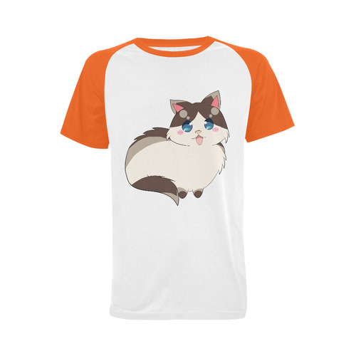 Ragdoll Cat for Life Men's Raglan T-shirt (USA Size) (Model T11)