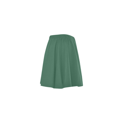 Foliage Green Mini Skating Skirt (Model D36)