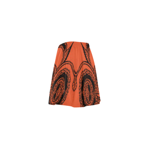 Flame Floral Mini Skating Skirt (Model D36)