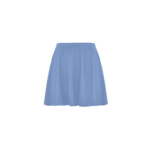 Cornflower Blue Mini Skating Skirt (Model D36)