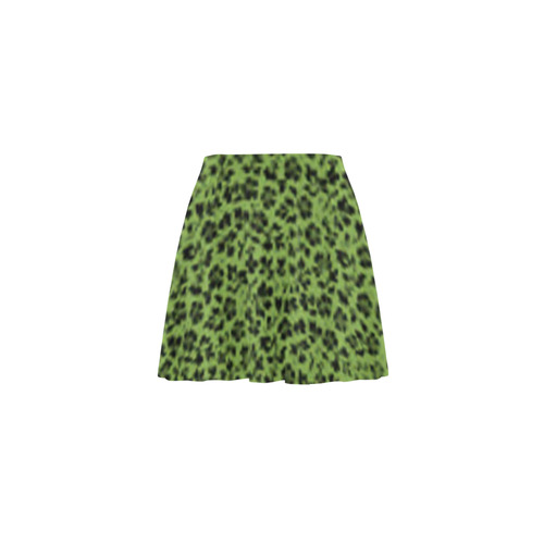 Greenery Vintage Flowers Mini Skating Skirt (Model D36)