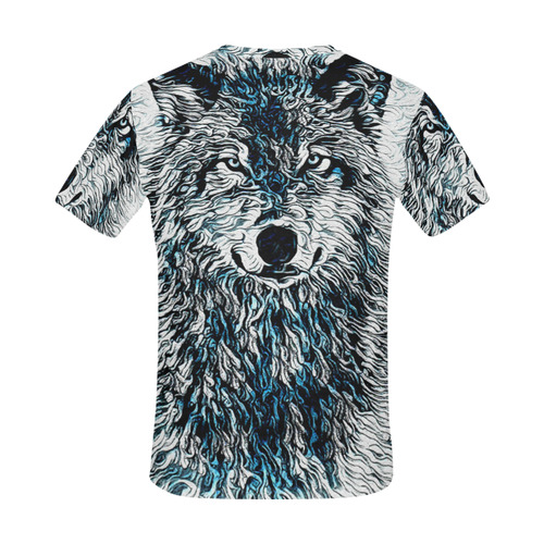 ICE WOLF OR HUSKY All Over Print T-Shirt for Men (USA Size) (Model T40)