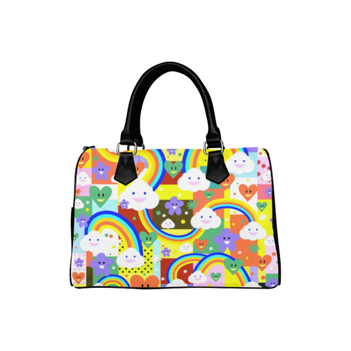 Kawaii Rainbow Pattern Boston Handbag (Model 1621)