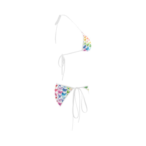 Rainbow Butterflies Custom Bikini Swimsuit