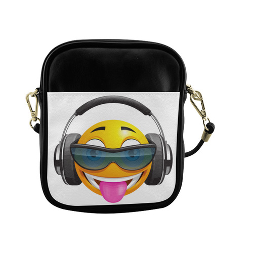 Happy Face Sunglasses Headphones Sling Bag (Model 1627)