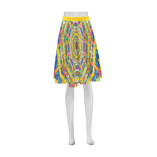 Happy fantasy earth mandala Athena Women's Short Skirt (Model D15)