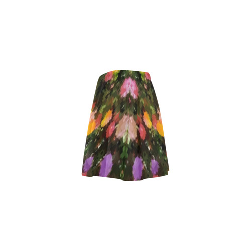 Colorful Pixel Garden Mini Skating Skirt (Model D36)