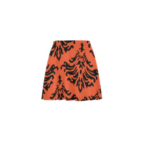 Flame Damask Mini Skating Skirt (Model D36)