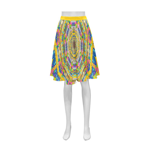 Happy fantasy earth mandala Athena Women's Short Skirt (Model D15)