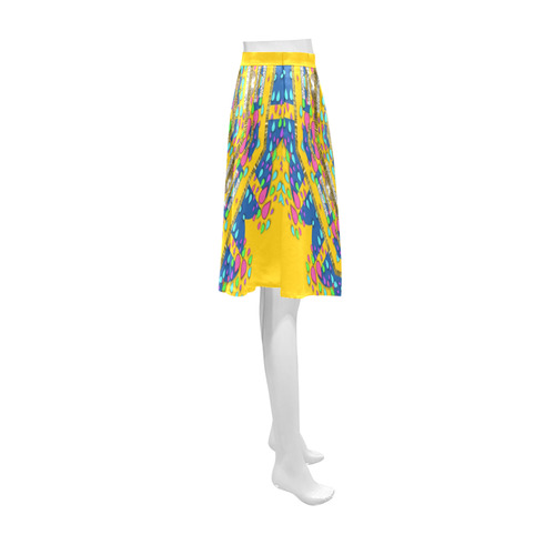 Happy fantasy earth mandala Athena Women's Short Skirt (Model D15)